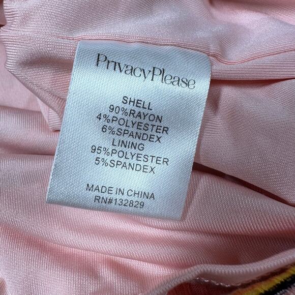 Privacy Please NWT Hopewell Metallic Pink Striped Mini Skirt Size S Rib Knit - Picture 8 of 11